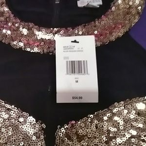NWT Gold sequin GUESS cocktail party dress